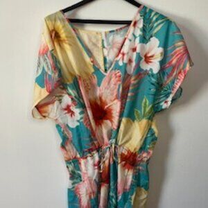 Tropical Print Romper